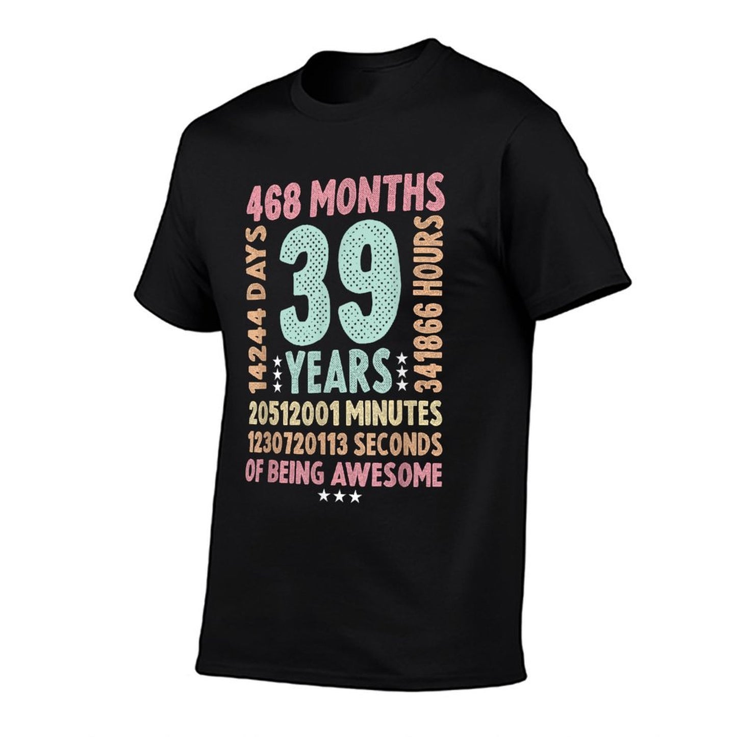 39th Birthday 39 Years Old Vintage Retro - 39 Yr Old Eco-friendly Material T-Shirt