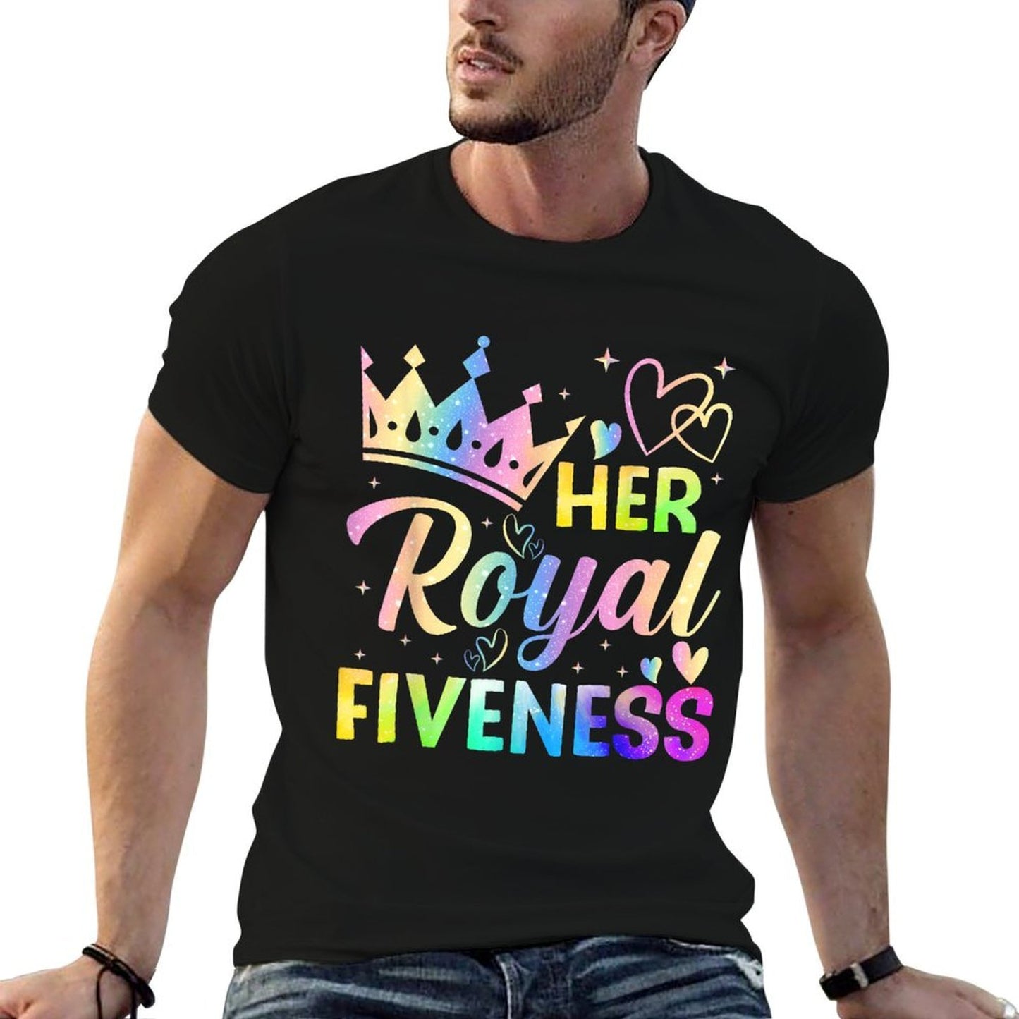 Her Royal Fiveness 5th Birthday 5 Years Old for Girls Eco-friendly Material T-Shirt