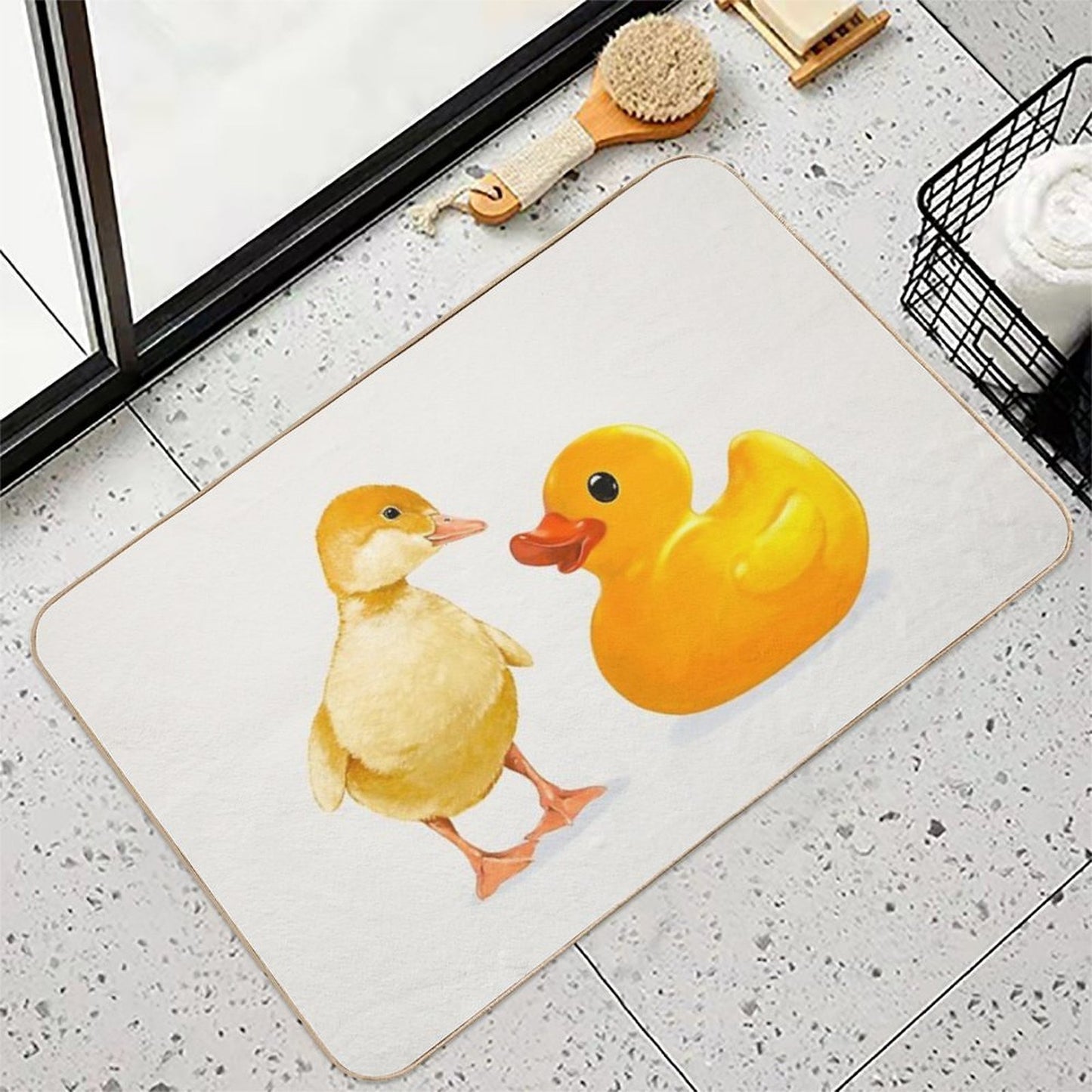 Little Duckling Meet A Friend Pet-Safe Bath Mat