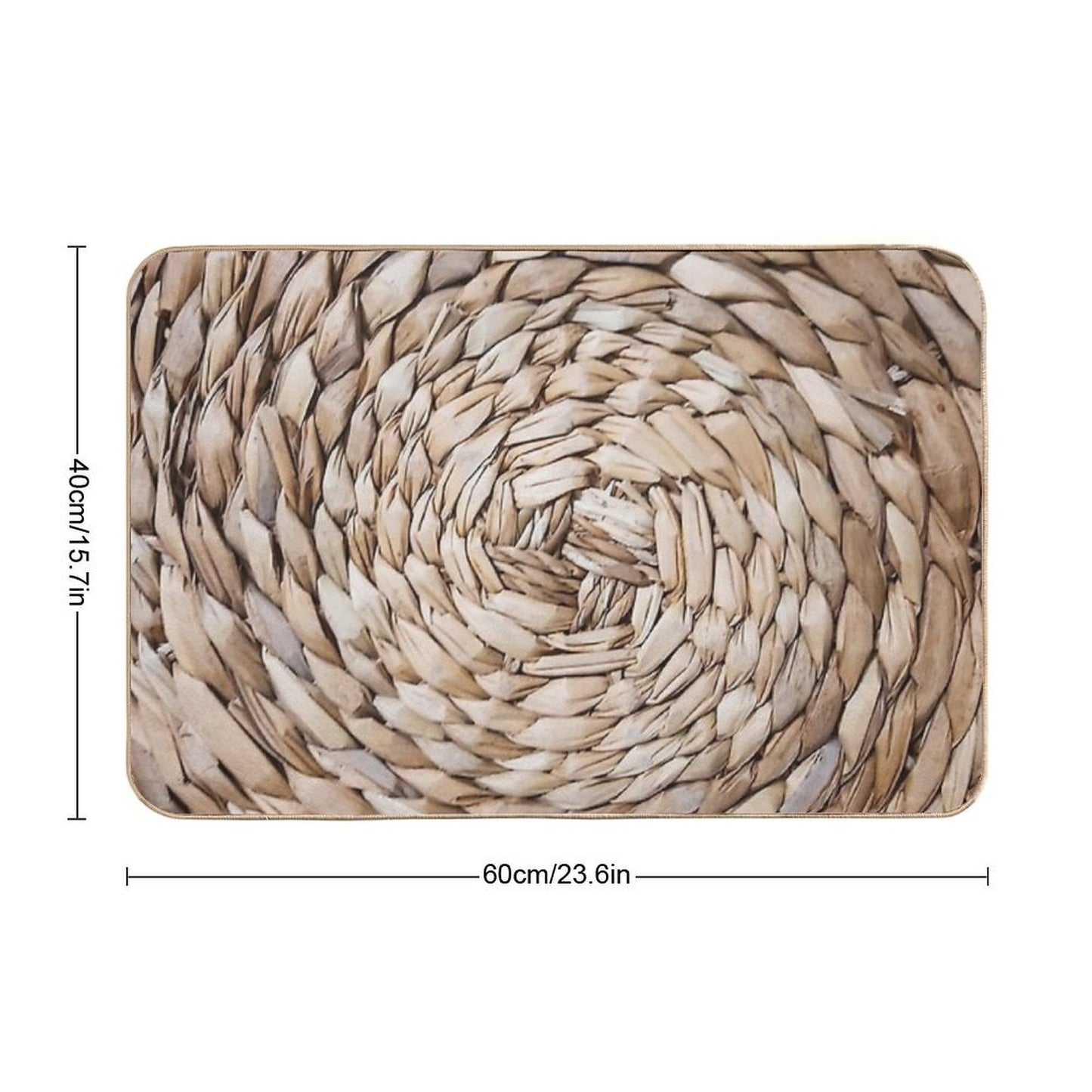 ORGANIC TEXTURE I Easy Maintenance Bath Mat
