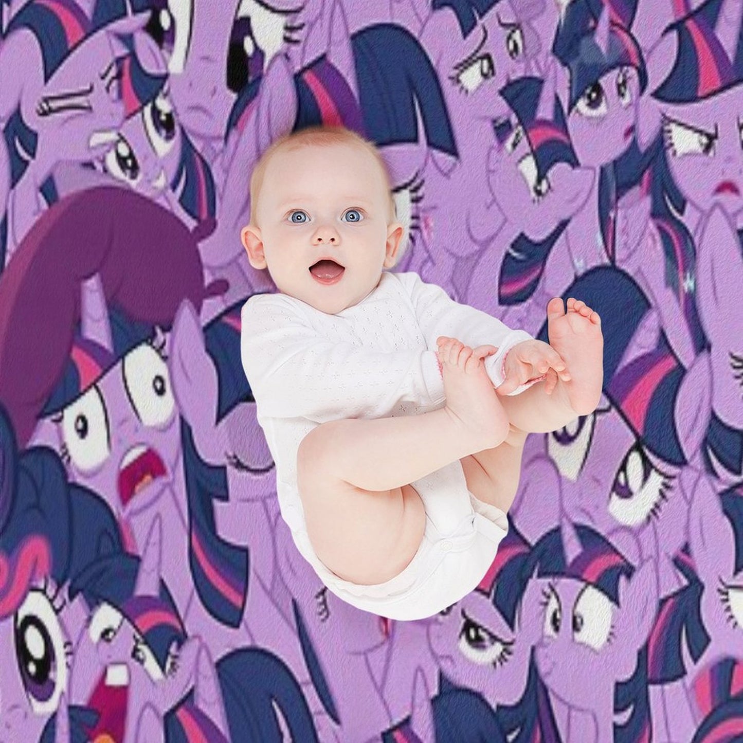 Twilight Sparkle Mess Quick-dry Throw Blanket