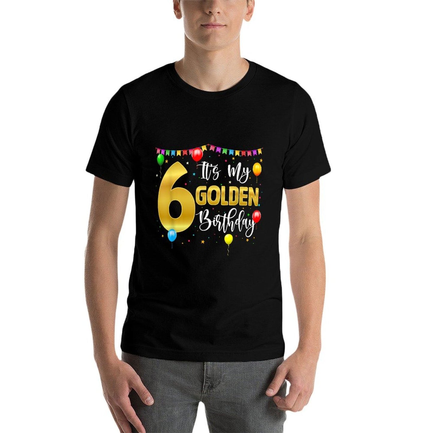 Golden Birthday It's My 6th Birthday 6 Year Old 2022 Quick-drying T-Shirt
