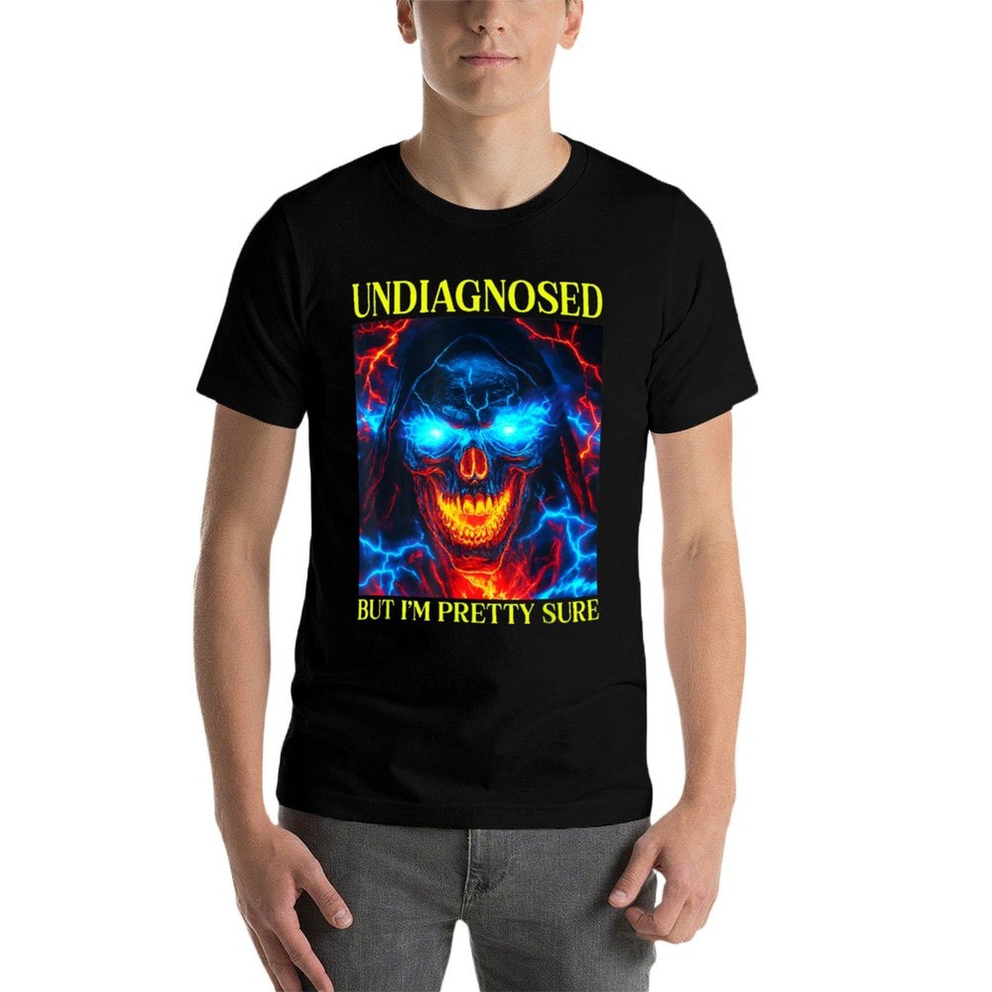 Autism Skeleton Meme Cotton T-Shirt