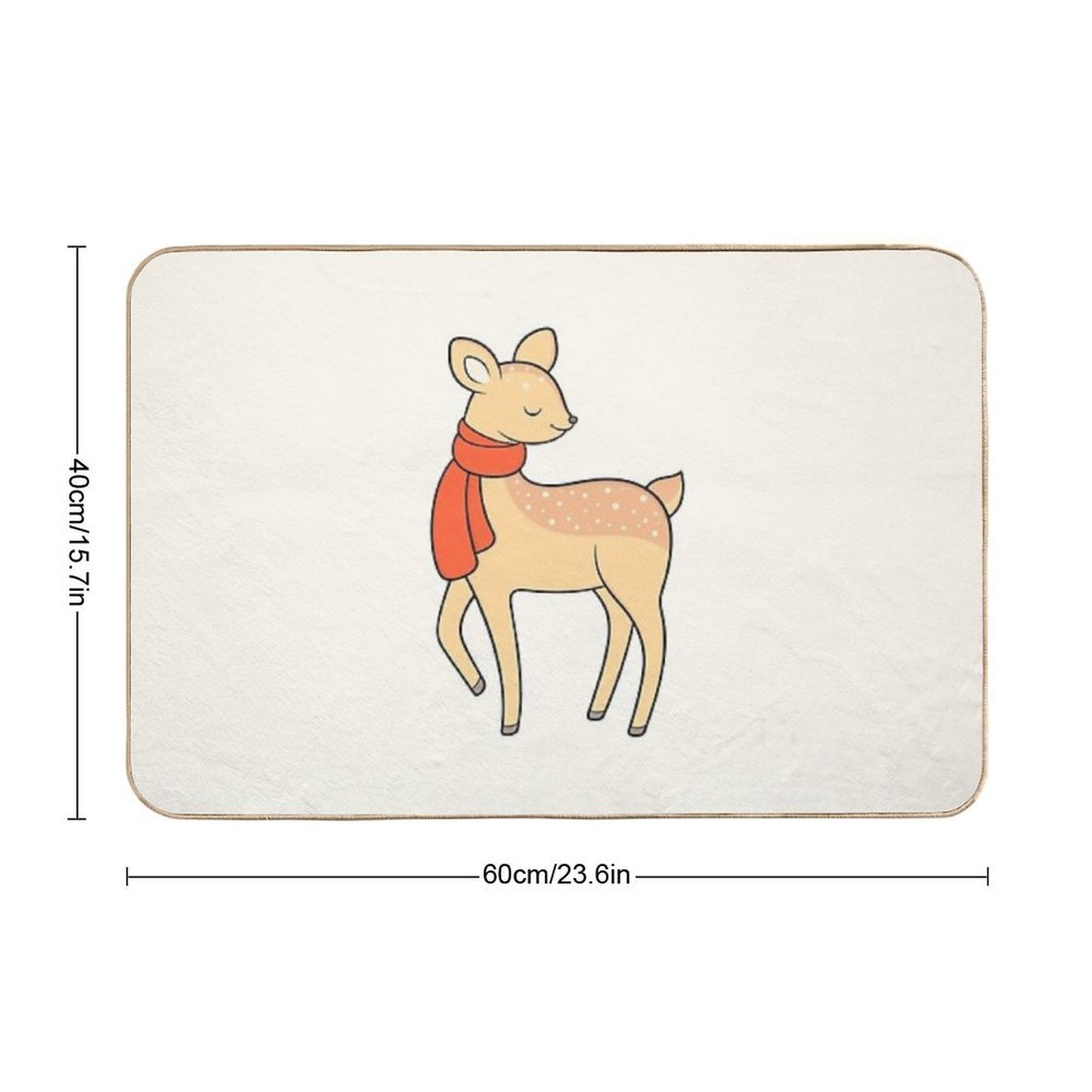 Deer Easy Maintenance Bath Mat