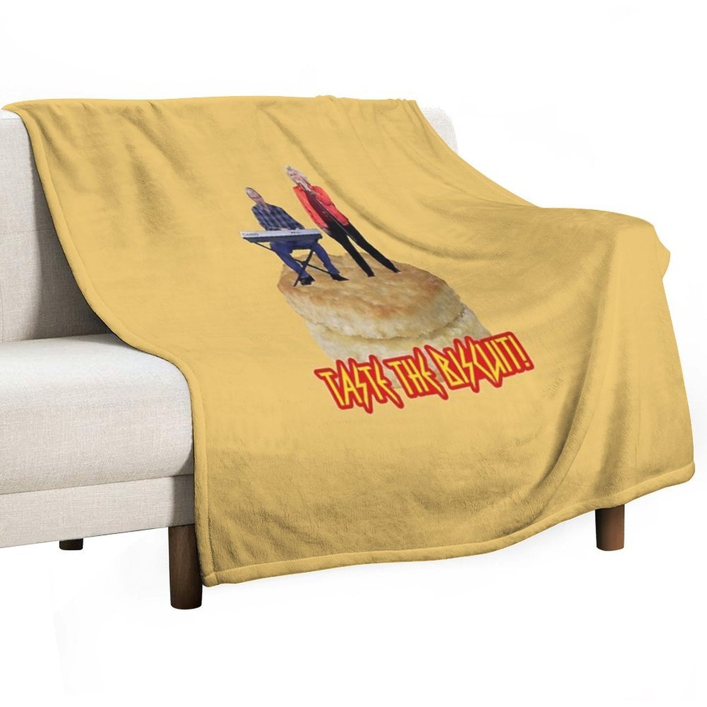 Toasters N Moose Taste The Biscuit Easy Care Throw Blanket
