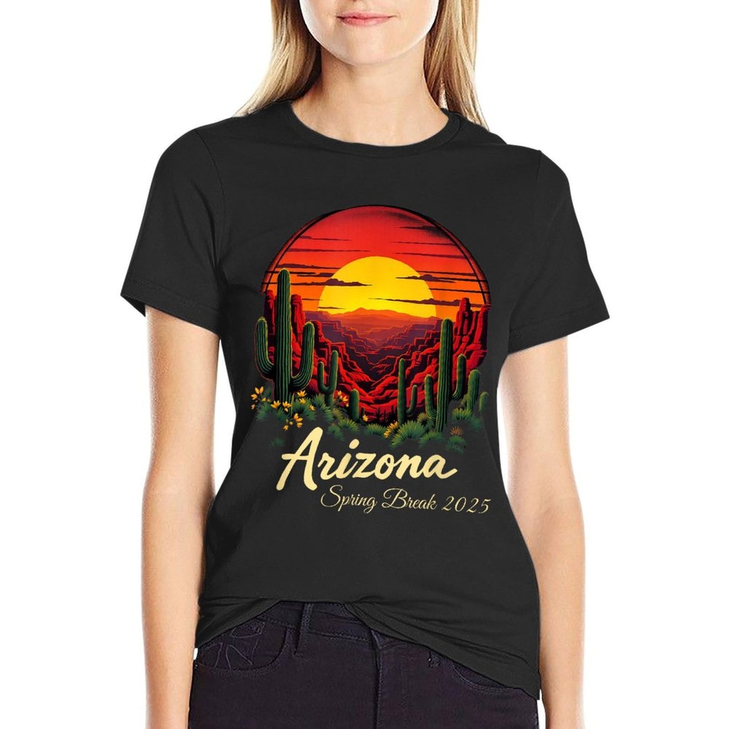 Spring Break 2025 Arizona Heathered Texture T-Shirt