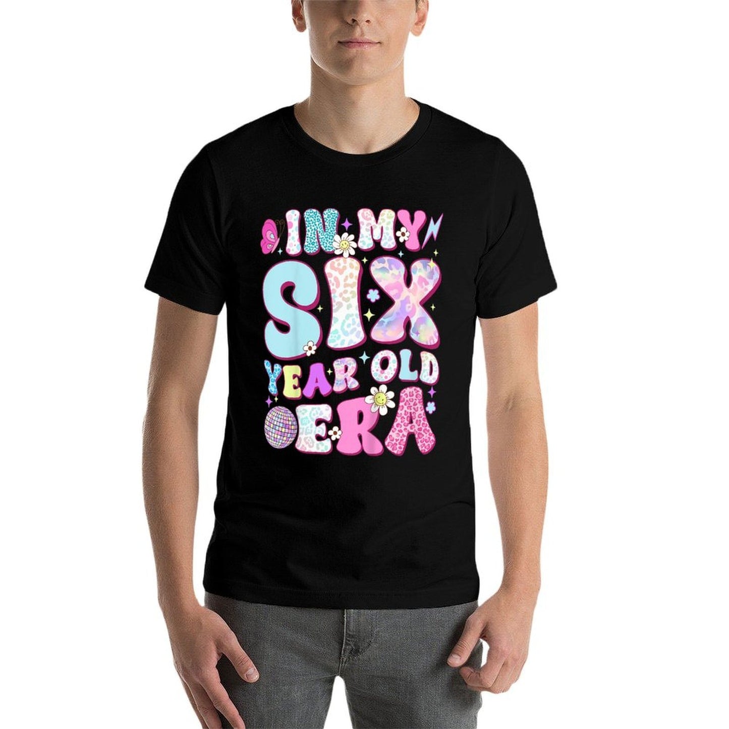Kids 6 Year Old In My Six Year Old Era Girl Kids 6th Birthday Lightweight T-Shirt