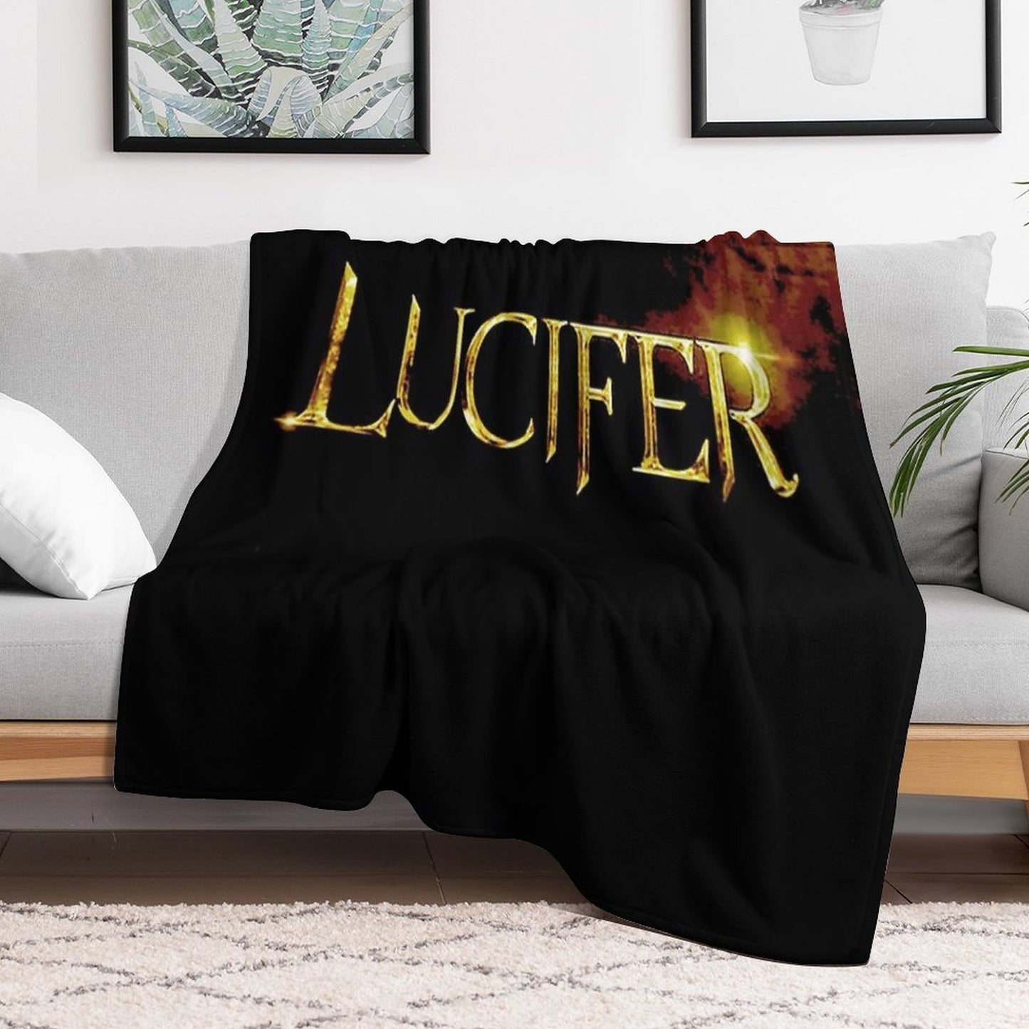 LUCIFER! Sustainable Throw Blanket