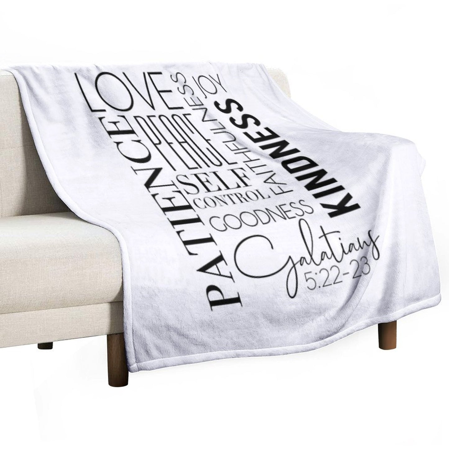 Fruits of The Spirit - Galatians 522-23 Eco-conscious Throw Blanket