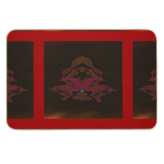 Black Pearl (Red)  Slip-Resistant Bath Mat