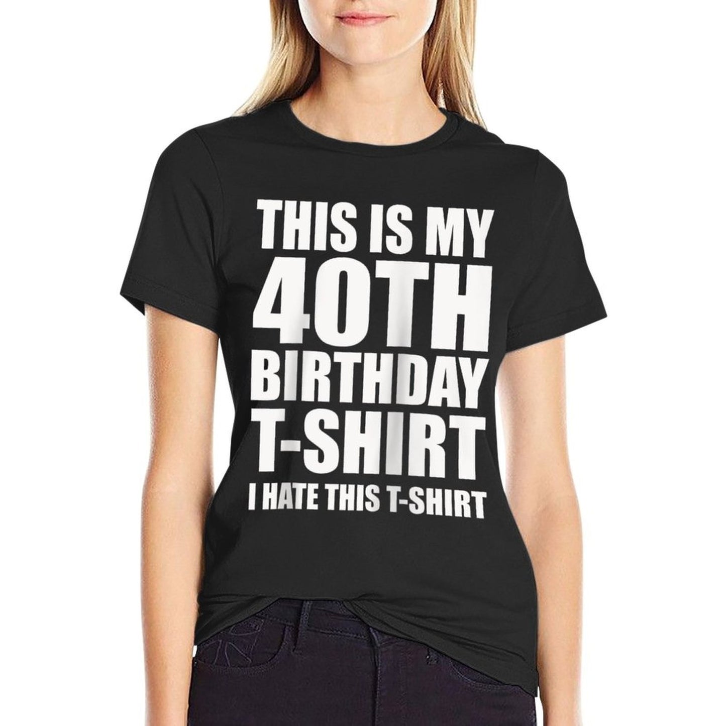 This Is My 40th Birthday, I Hate This Raglan Baseball Fade-proof Color T-Shirt