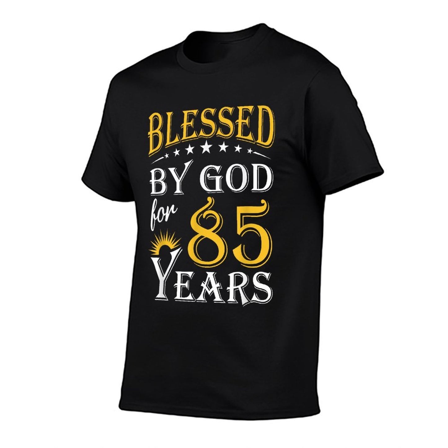 Vintage Blessed by God for 85 Years Happy 85th Birthday Breathable T-Shirt