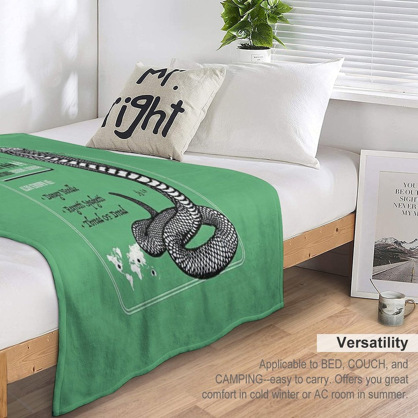 Nope Rope Travel-friendly Throw Blanket