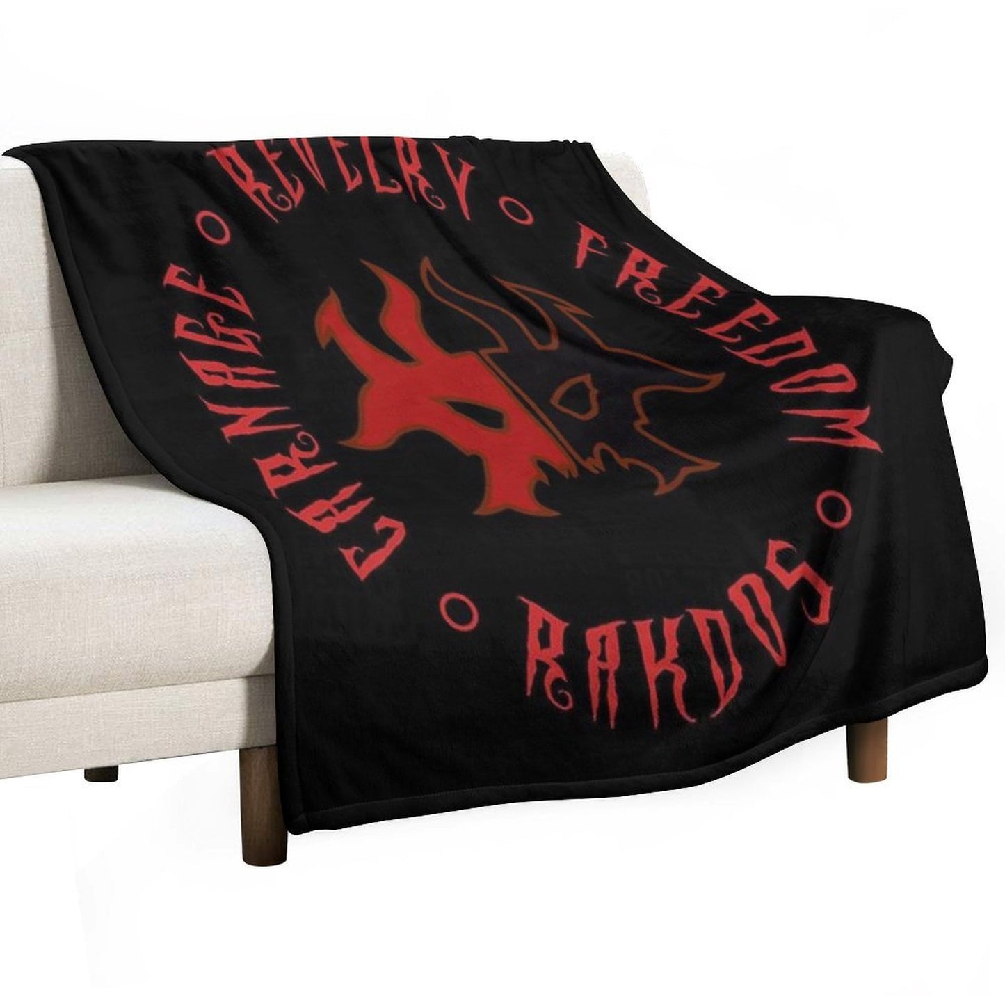 Rakdos Motto Gift-ready Throw Blanket