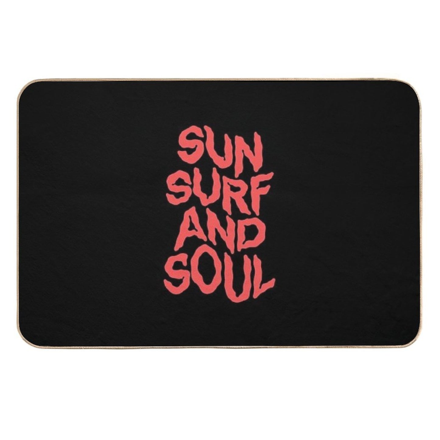 Sun, Surf, And Soul. Absorbent Bath Mat