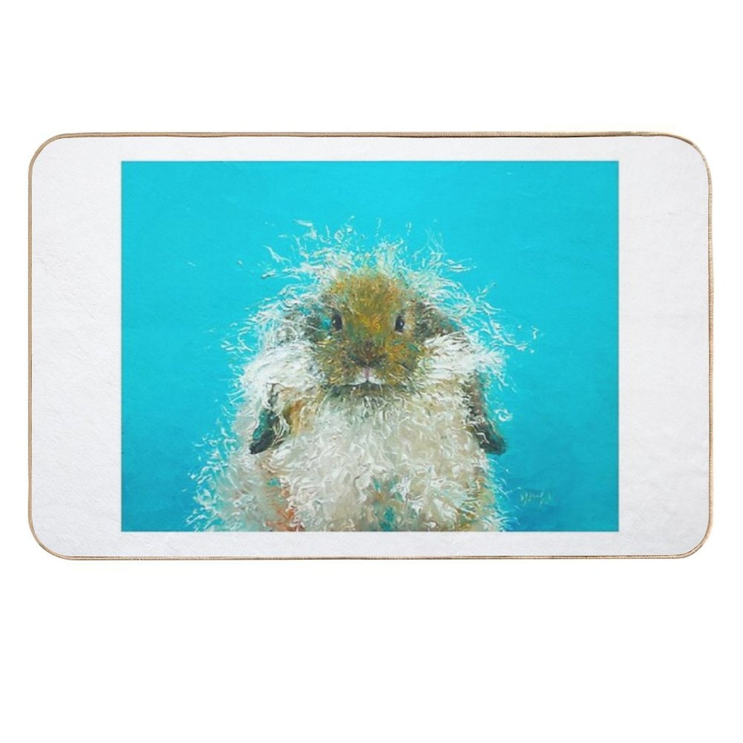 Hairy Scary Rabbit Long-Lasting Bath Mat