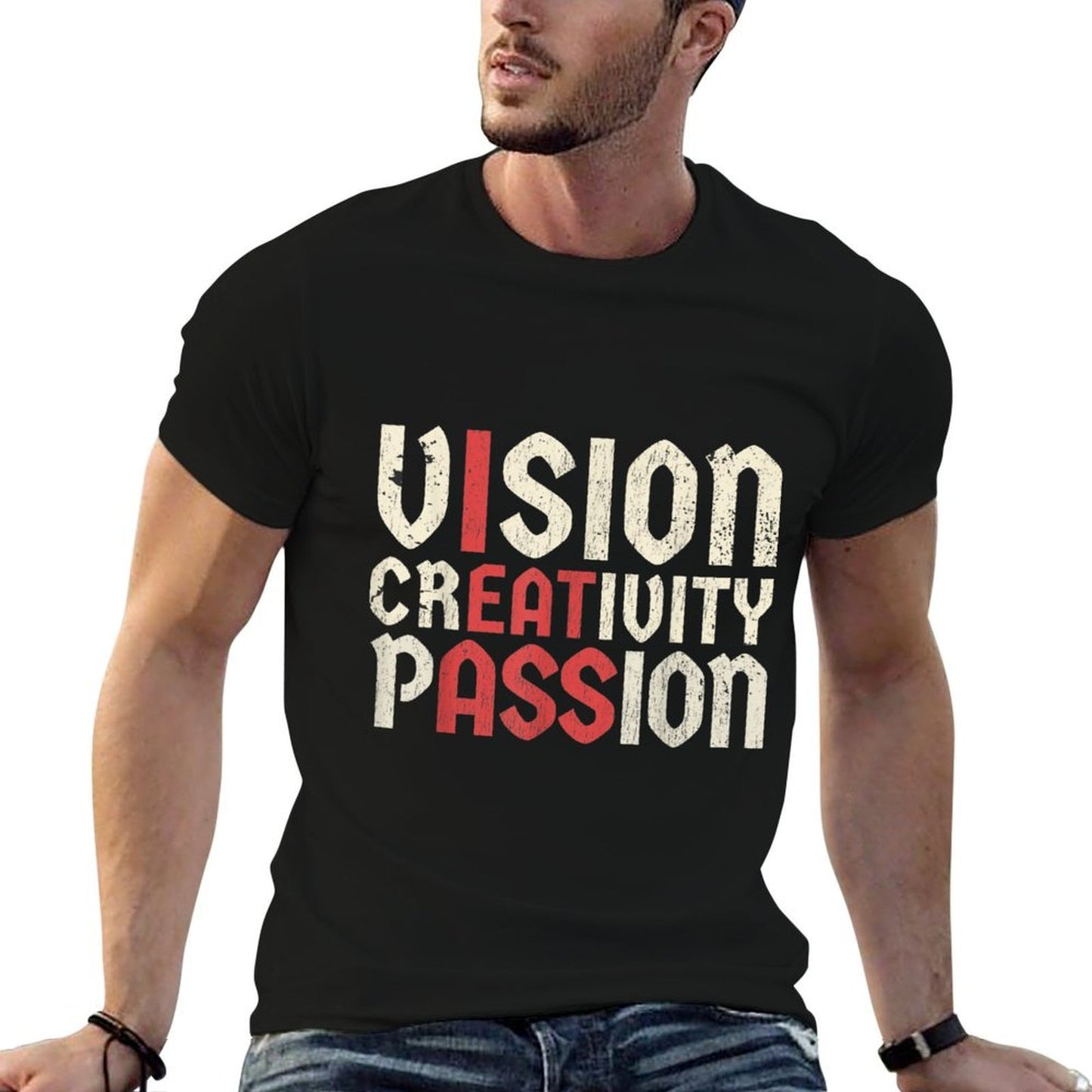 Vintage Vision Creativity Passion Funny Meme Humor Gift Lightweight T-Shirt