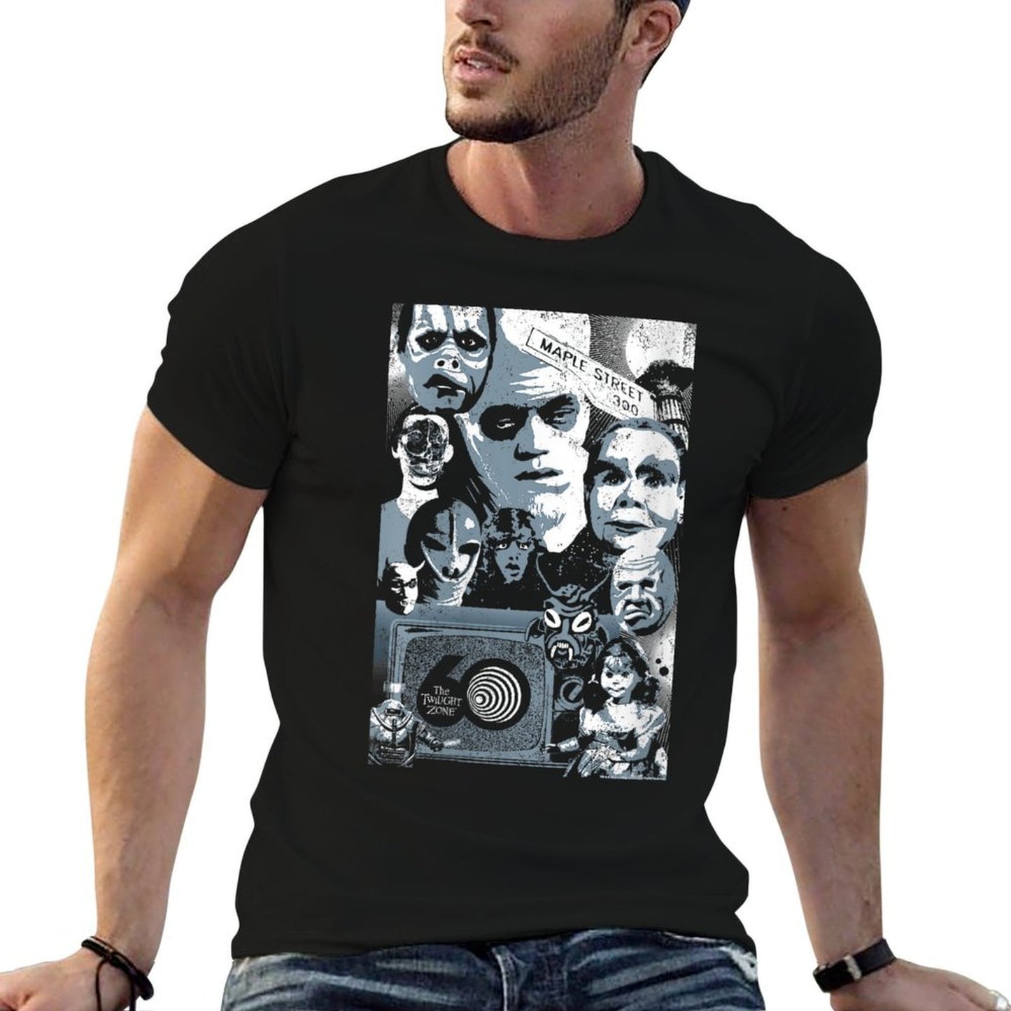 The Twilight Zone 60th Anniversary Maple Street Group Shot Durable T-Shirt