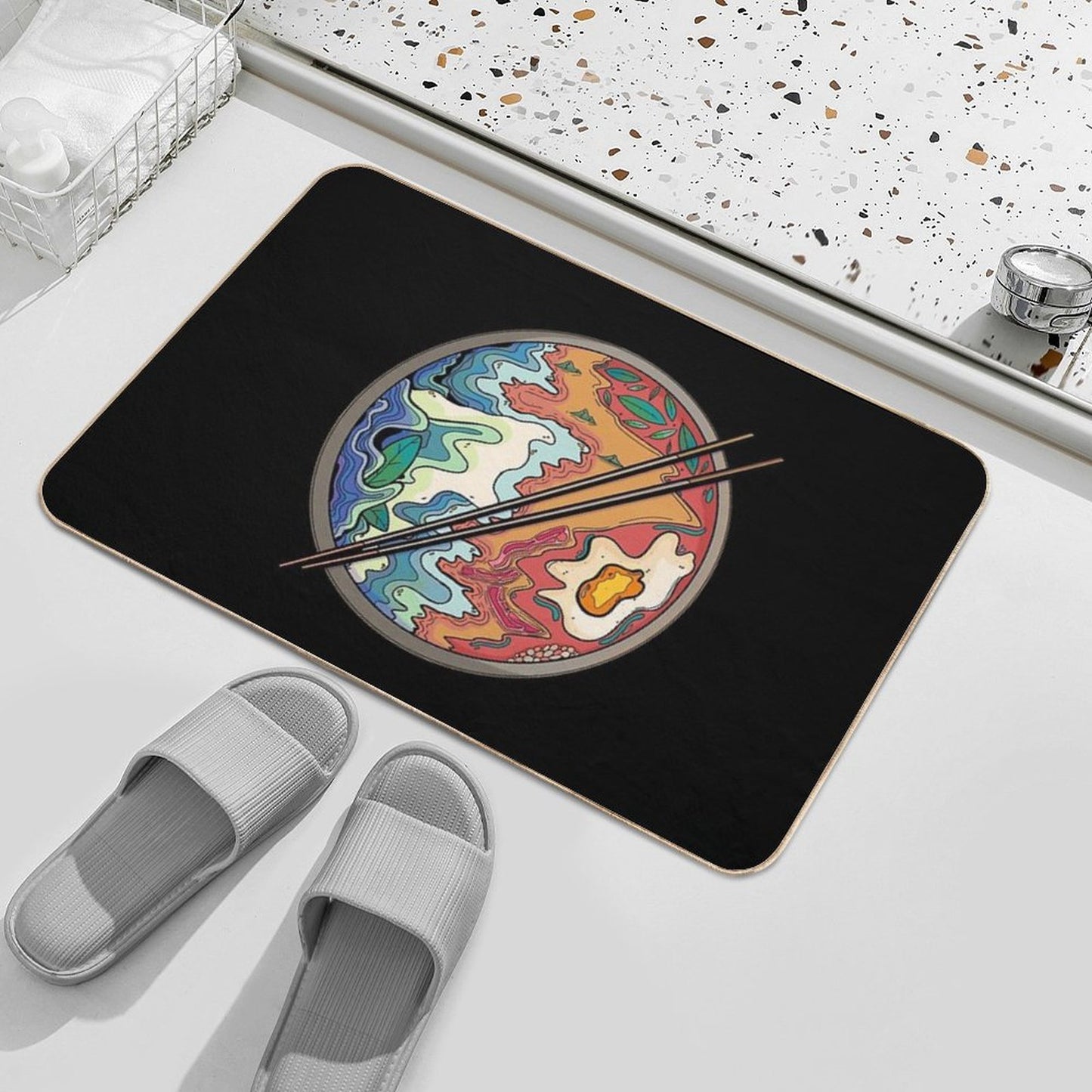 Seaside Bowl Eco-Friendly Bath Mat