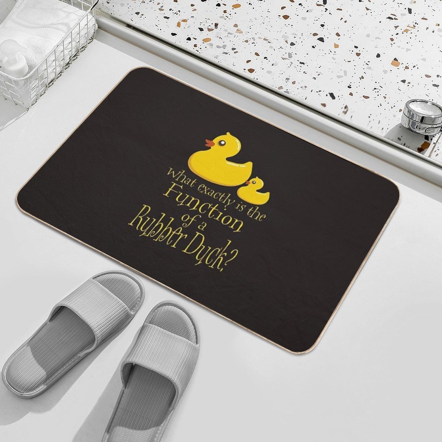 Rubber Ducky Easy Maintenance Bath Mat