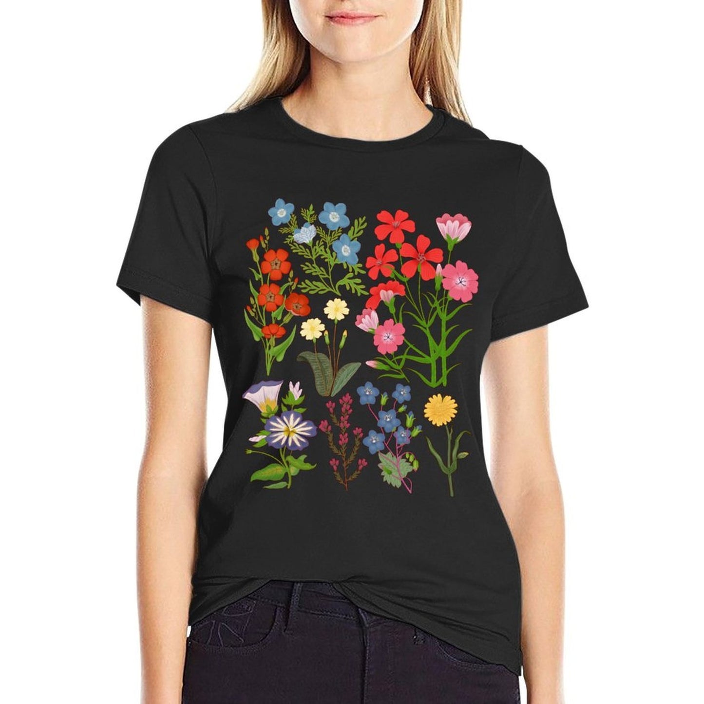 Vintage Botanical Floral Flower Hawaiian Gifts For Men Women Sweatshirt Stretchy T-Shirt