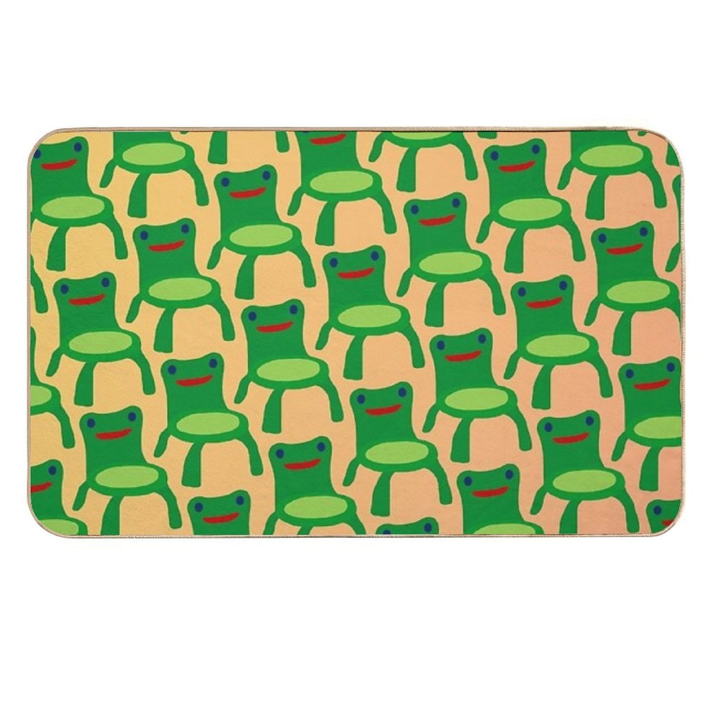 Froggy Chair Pattern Multi-Purpose Bath Mat