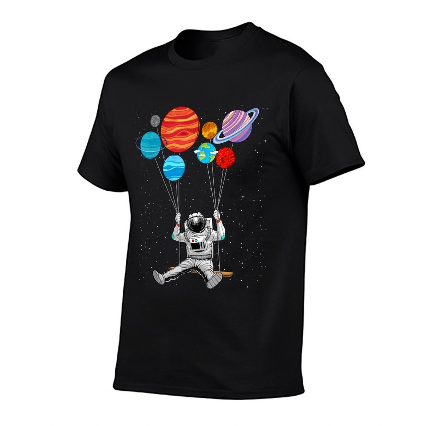 Space Themed For Men Women Outer Space Moon Galaxy Astronaut  Oversized Silhouette T-Shirt
