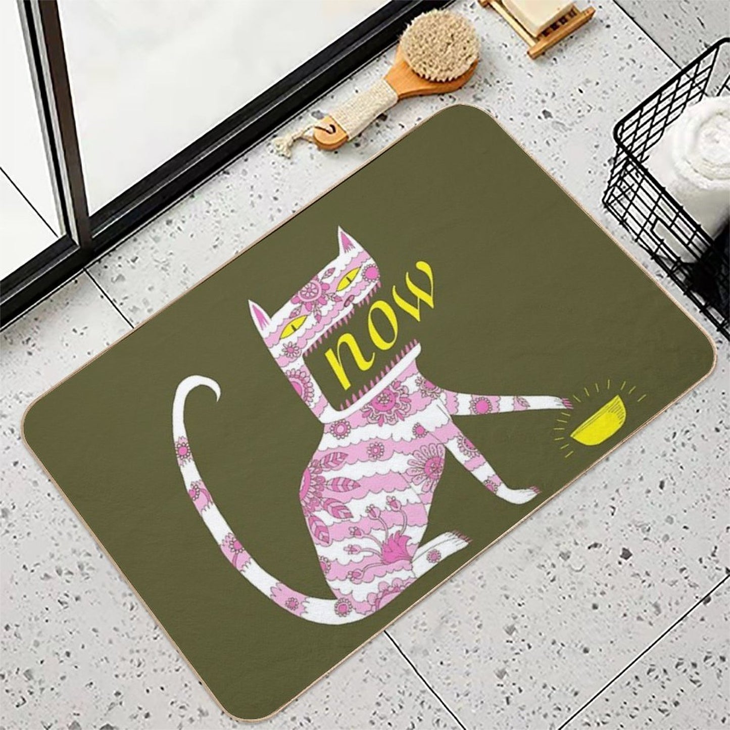 Now Cat Anti-Trip Bath Mat