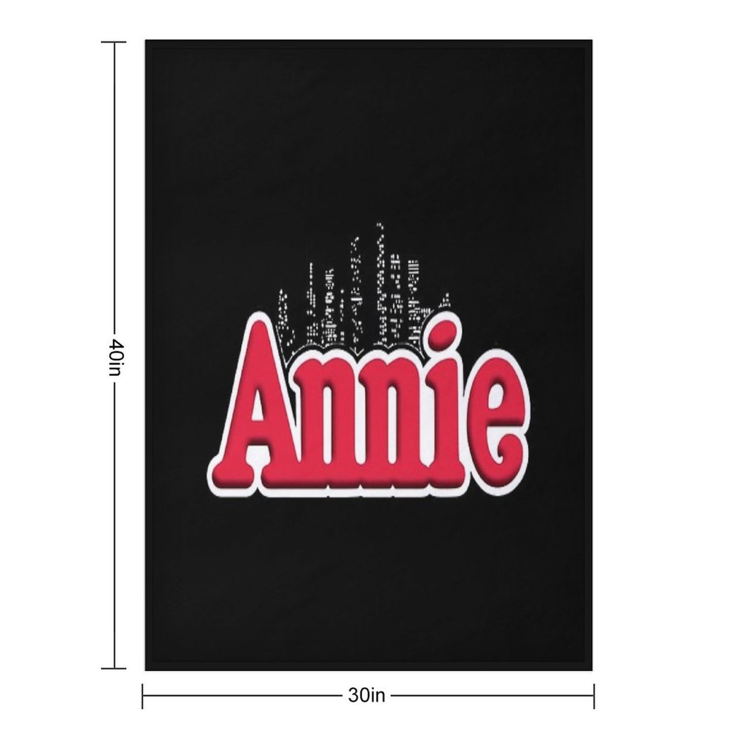 Annie Musical Logo 59 Simple Vintage Multi-functional Throw Blanket