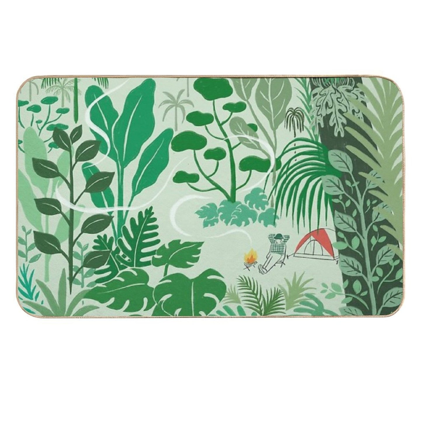 Solo Camping Slip-Resistant Bath Mat