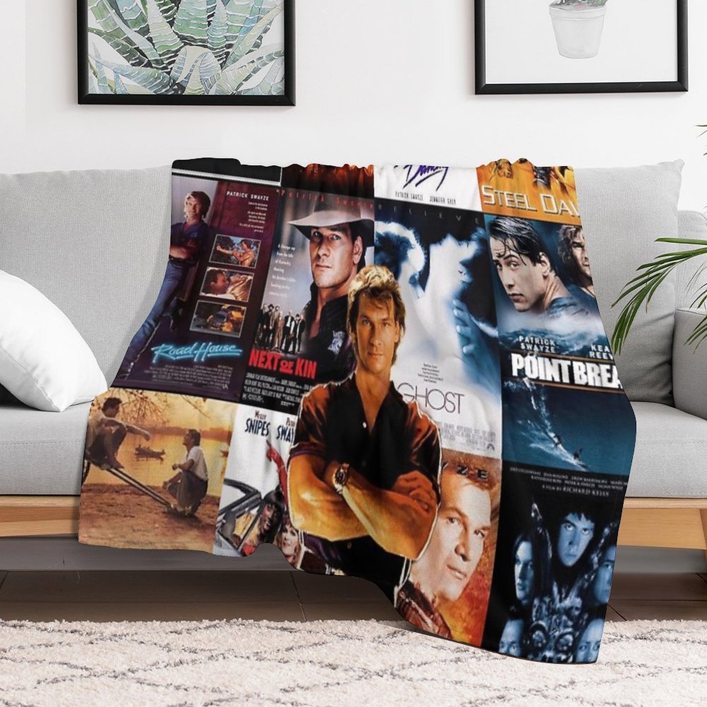Collage of Swayze Multi-functional Throw Blanket