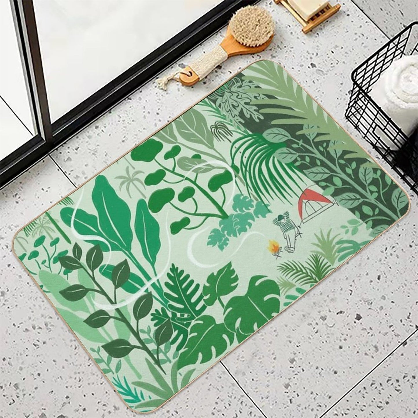 Solo Camping Slip-Resistant Bath Mat