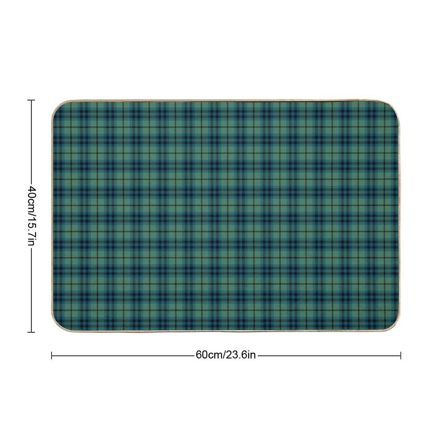 Clan Keith Ancient Tartan Toxin-Free Bath Mat
