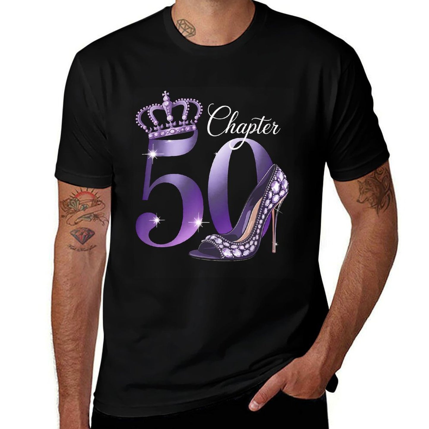 50th Birthday Decorations for Women Chapter 50 Crown High Soft T-Shirt