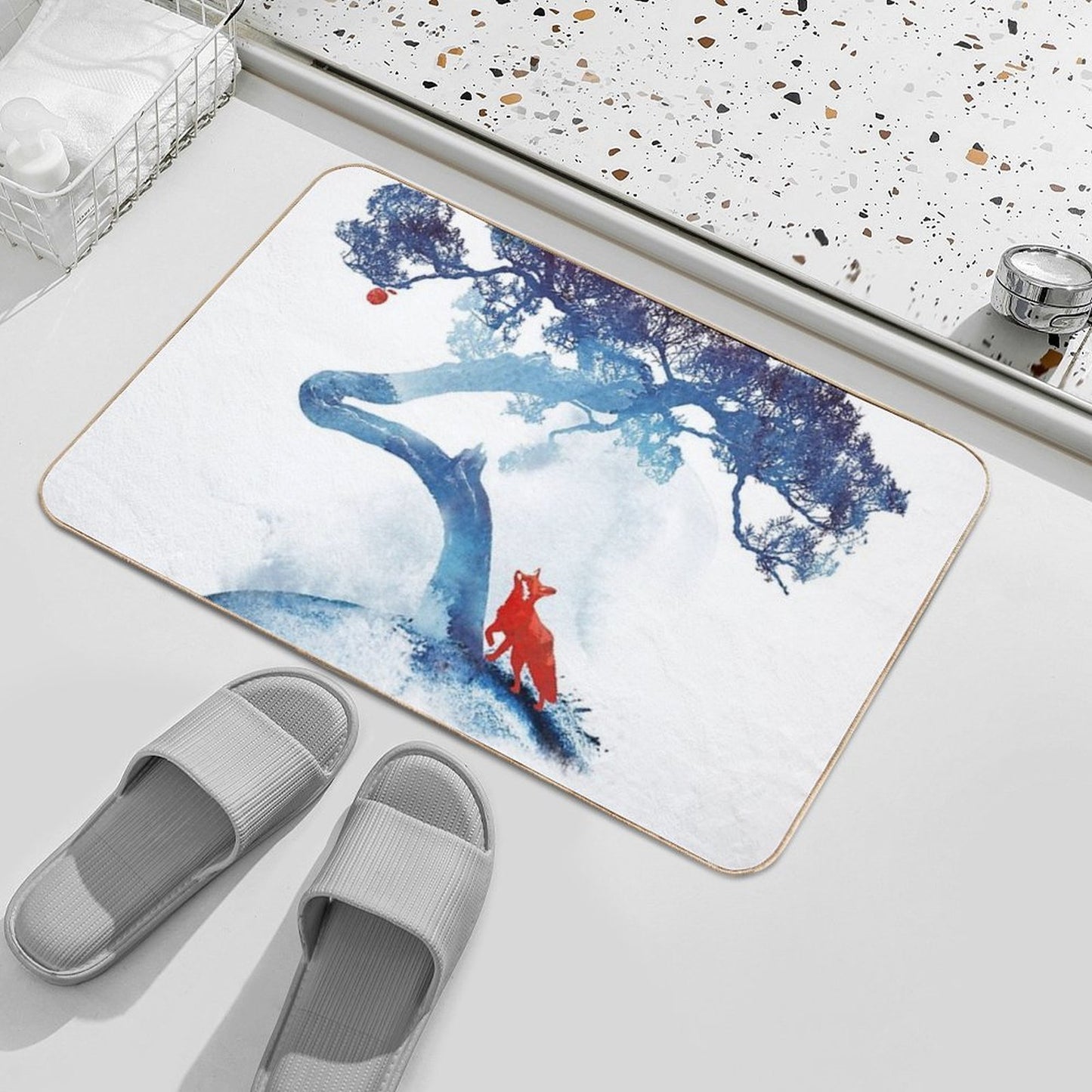 The Last Apple Tree Easy Maintenance Bath Mat
