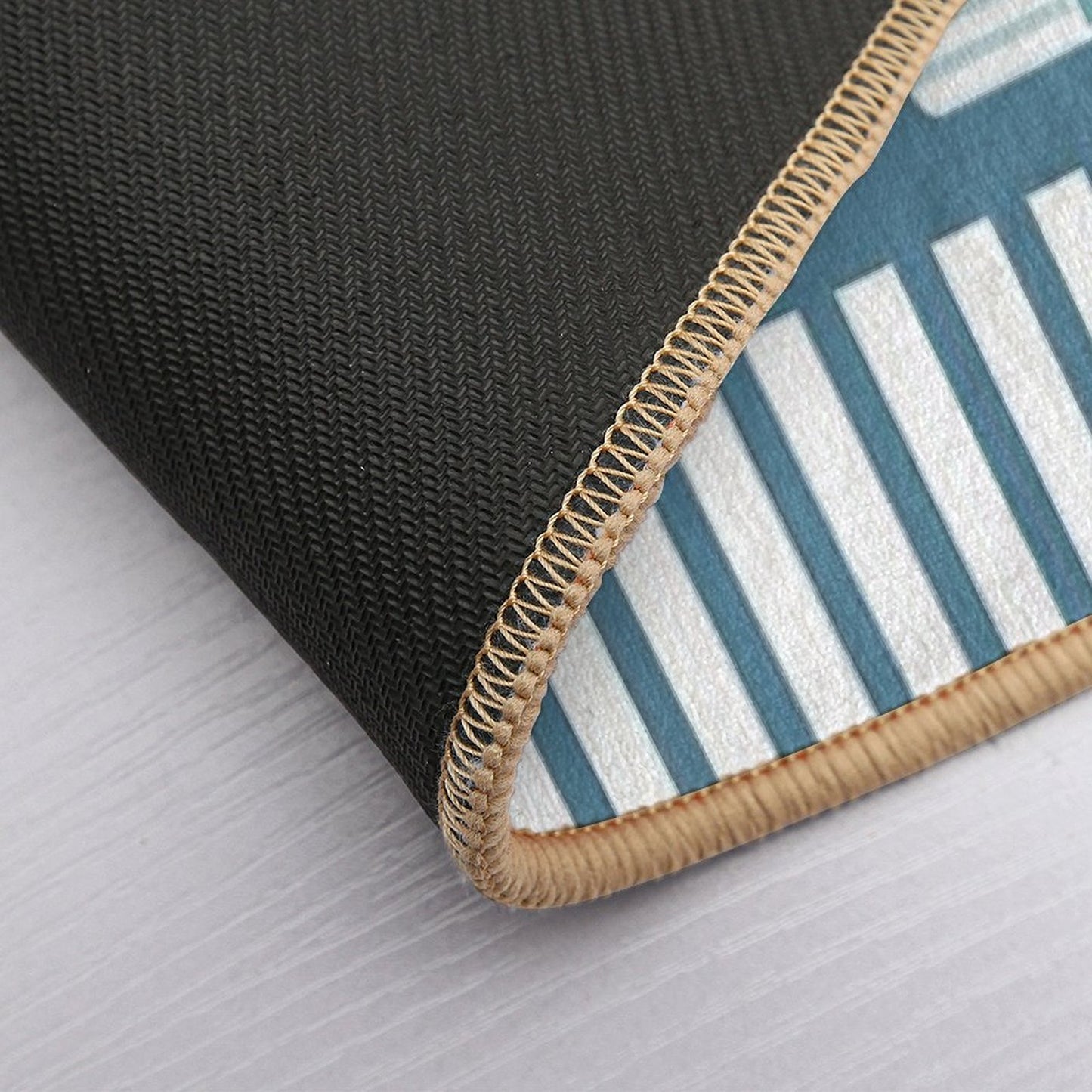 By The Sea Beach Huts Stain-Proof Bath Mat