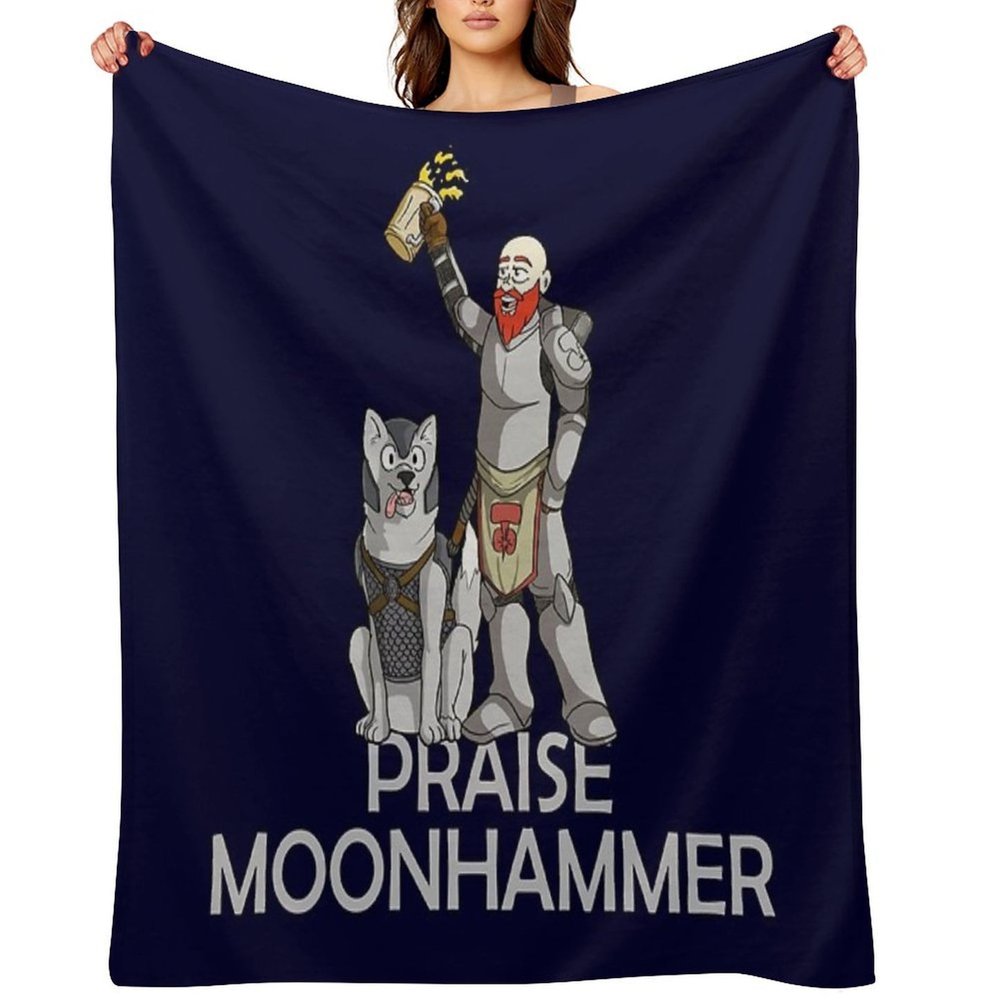 Praise Moonhammer! Gift-ready Throw Blanket