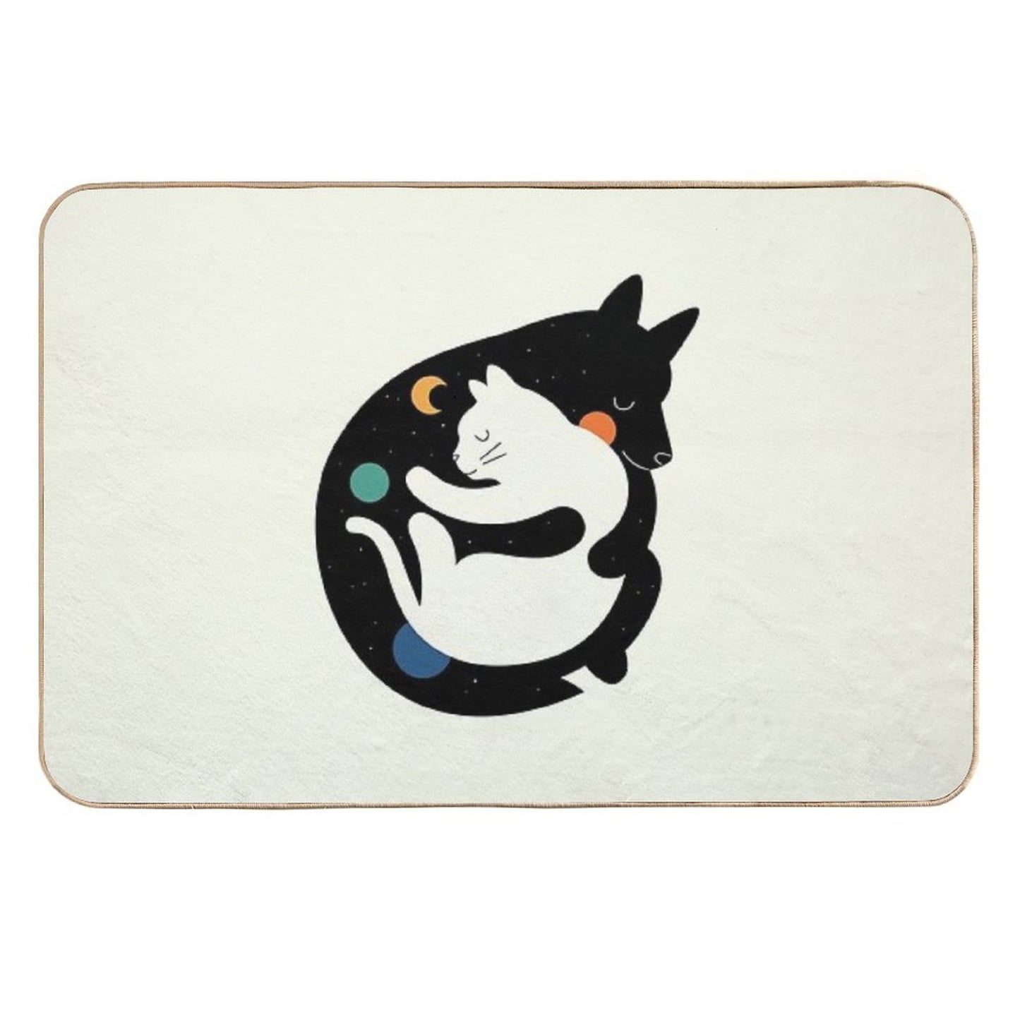 More Hugs Less Fights Stain-Proof Bath Mat
