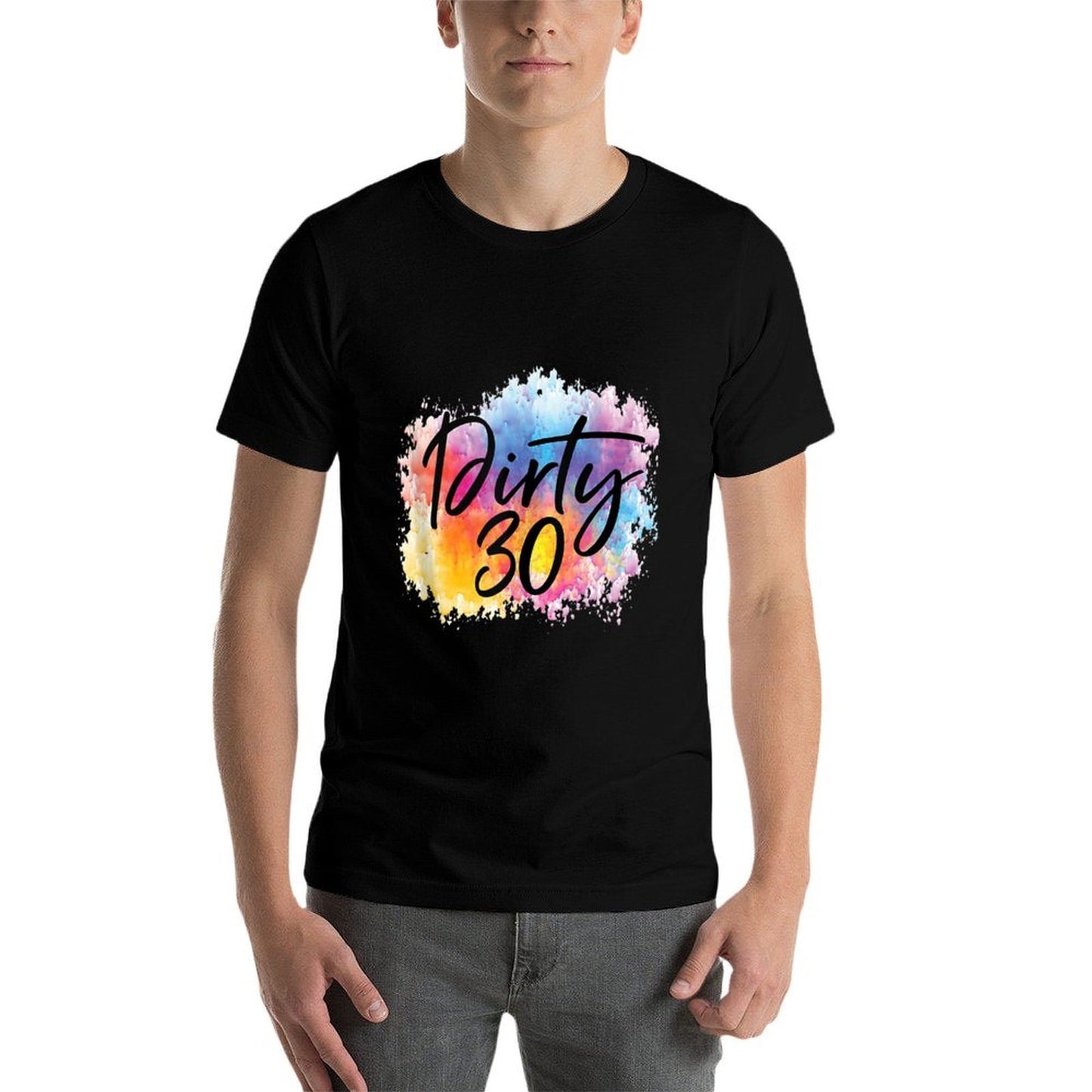 Dirty 30,Women Dirty 30s for Her Crew,Dirty 30 Oversized Silhouette T-Shirt