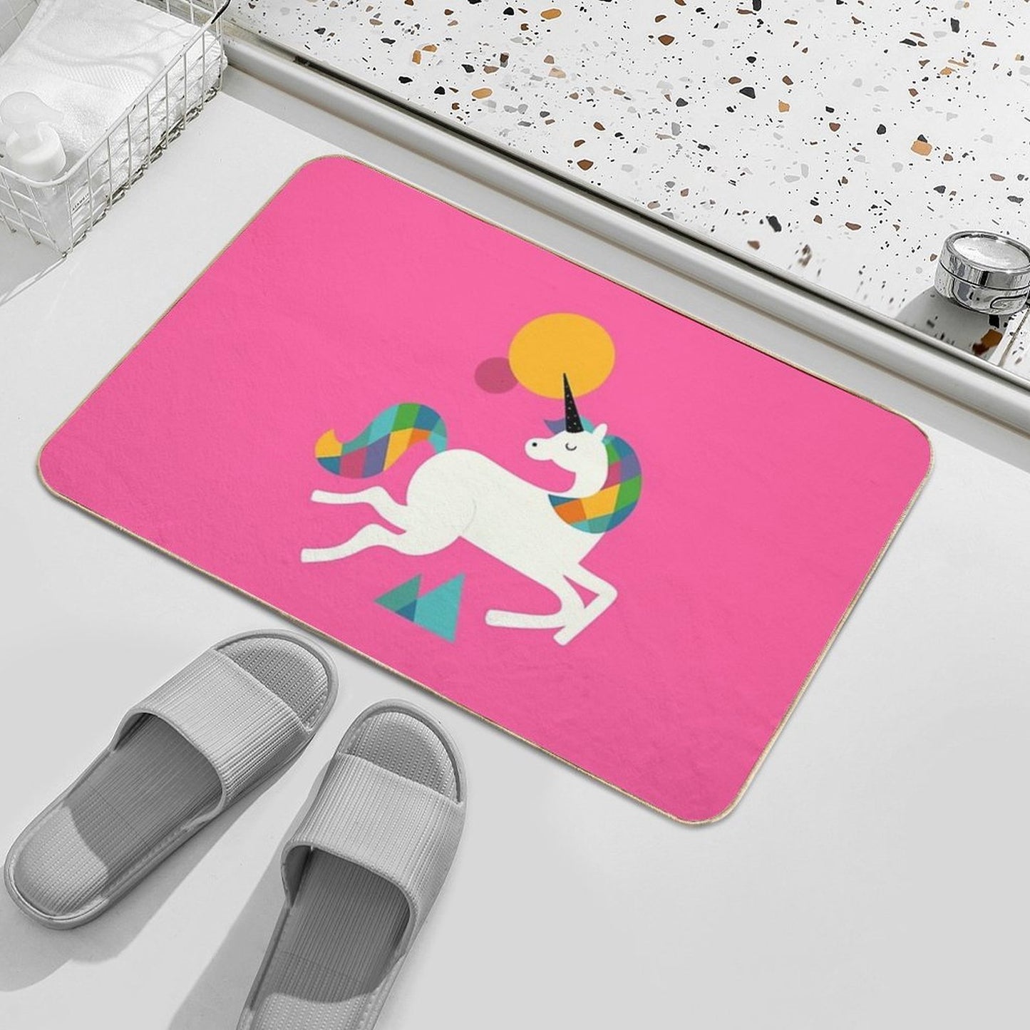 To Be A Unicorn Non-Slip Bath Mat