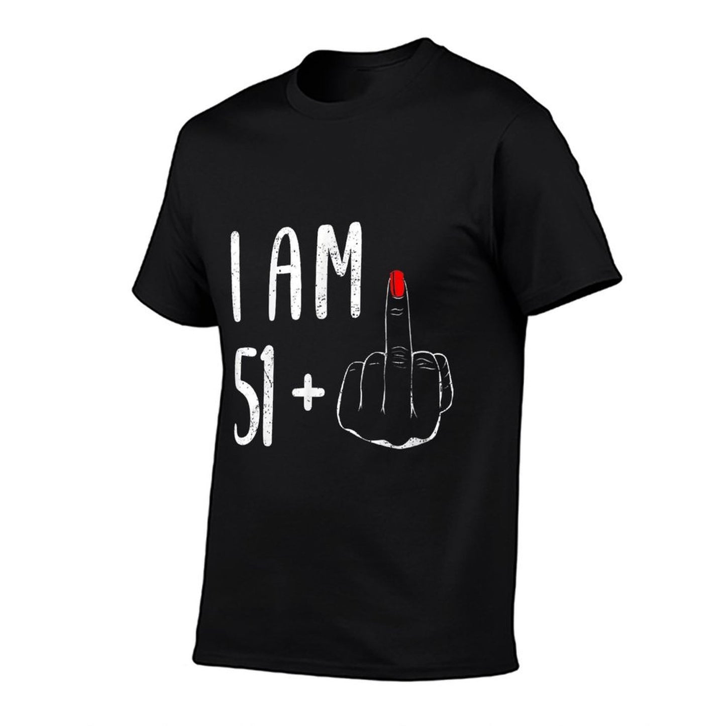 Womens I Am 51 Plus 1 Middle Finger For A 52nd Birthday Trendy Pattern T-Shirt