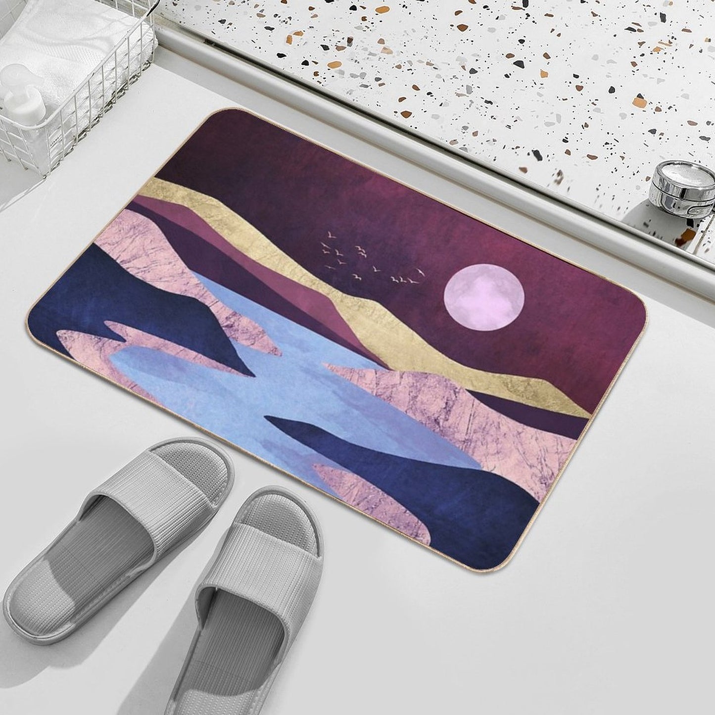 Periwinkle River Anti-Trip Bath Mat
