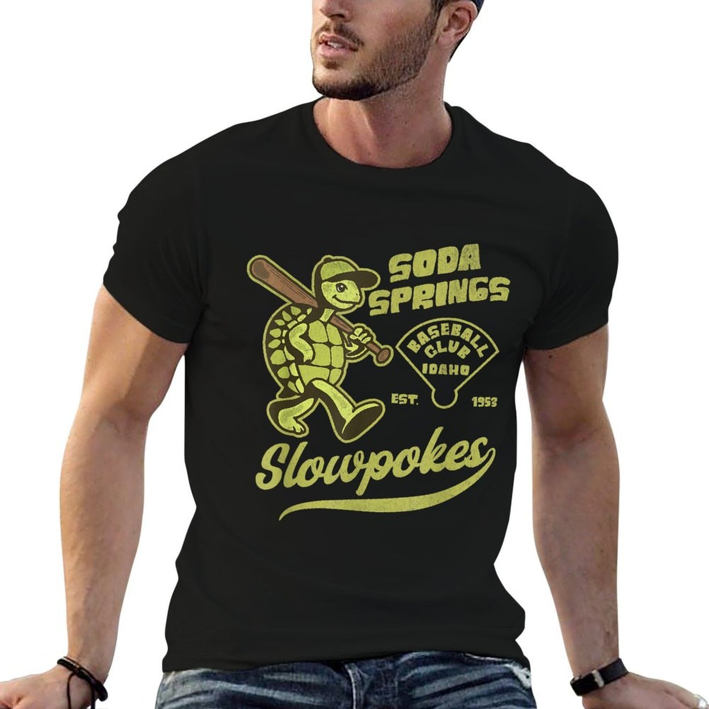 Soda Springs Slowpokes Retro Minor League Baseball Club 1953  Graphic-printed T-Shirt
