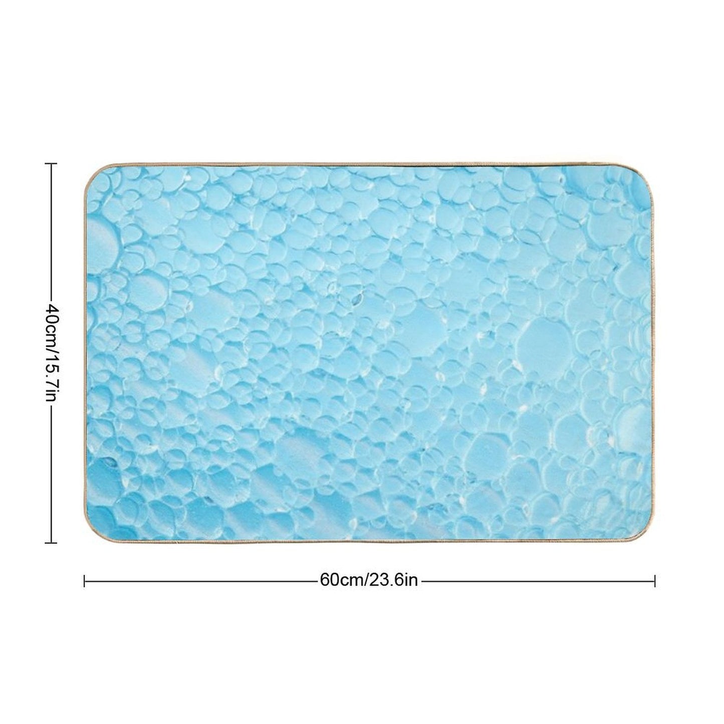 Blue Bubble Symphony High-Traffic Bath Mat