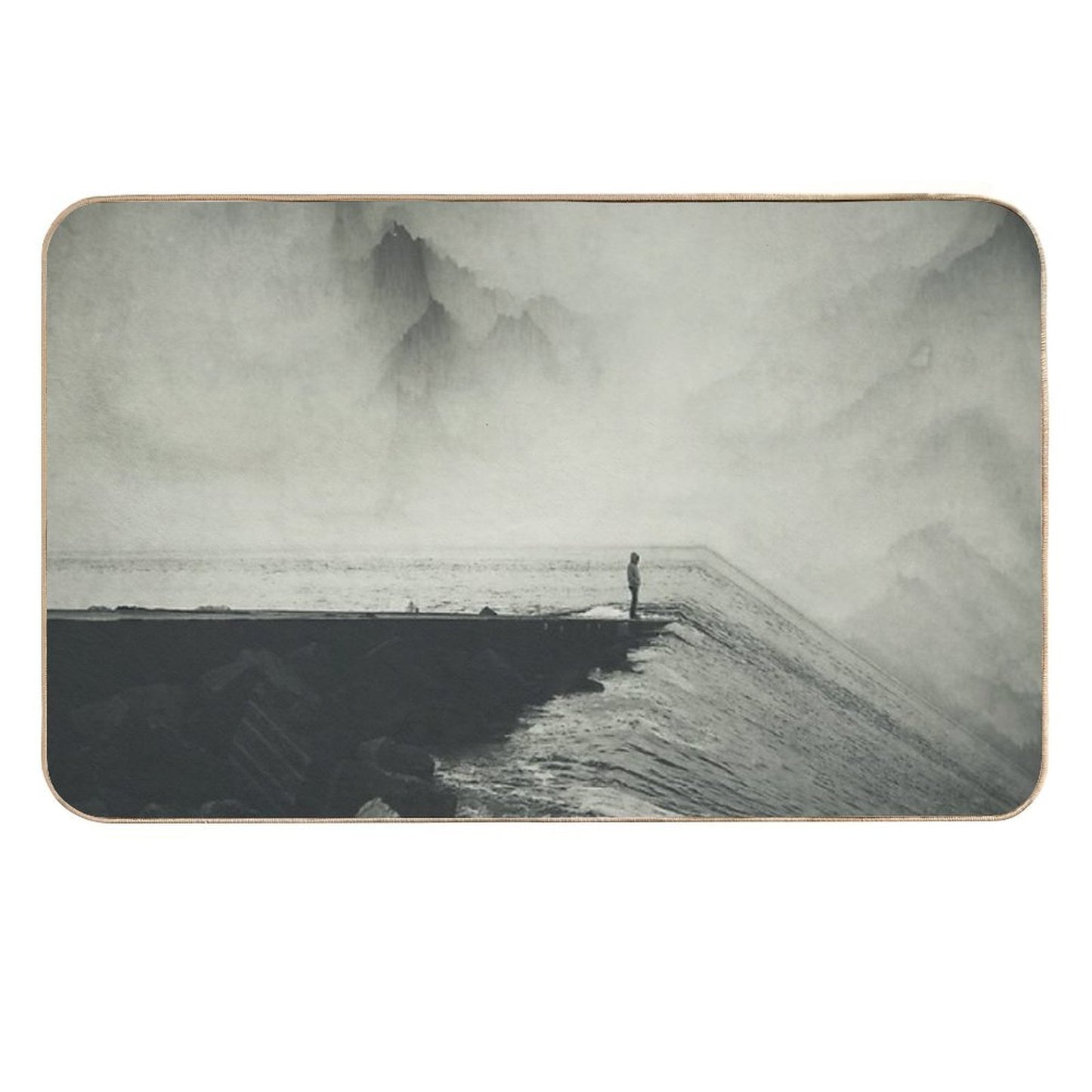 VertigOcean - Surreal Seascape Non-Slip Bath Mat