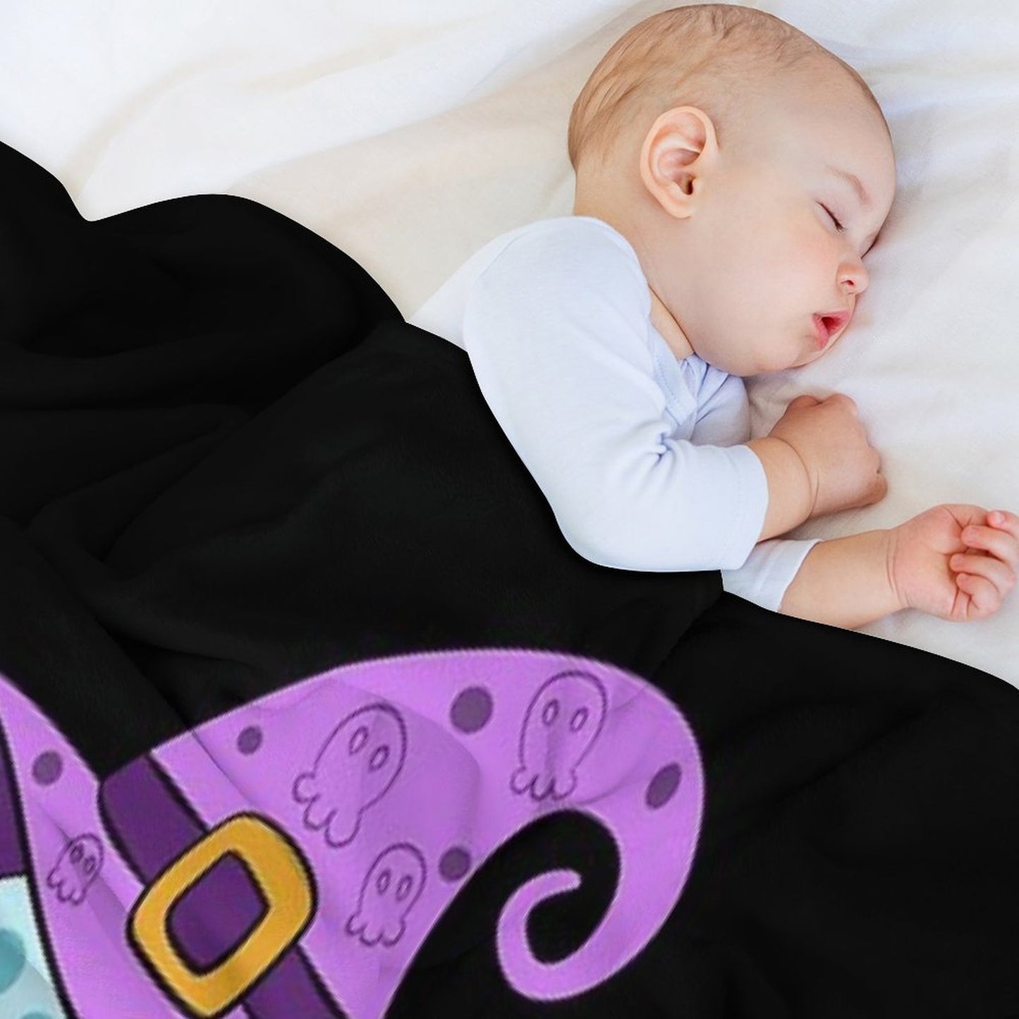 Adorable Axolotl in A Witch Costume Versatility Throw Blanket
