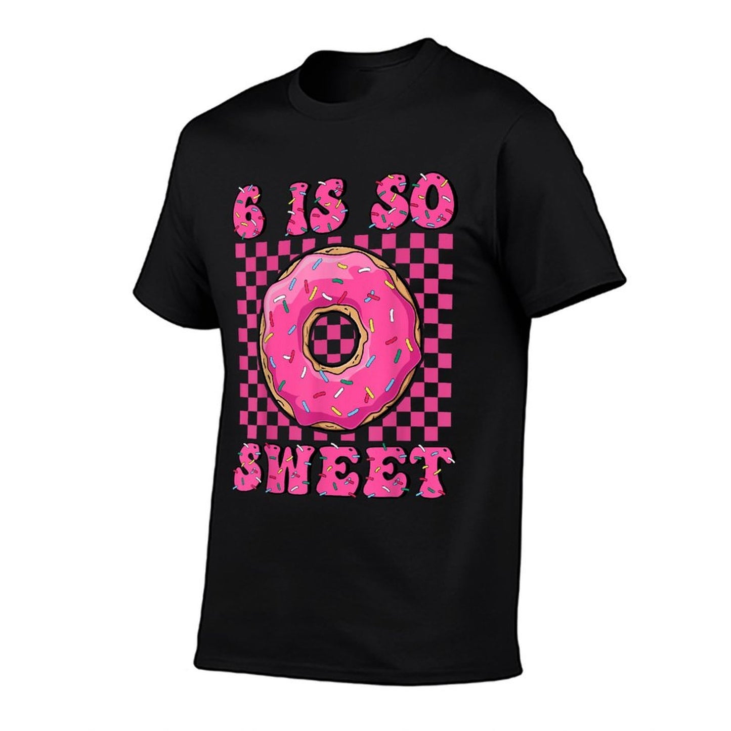 6 Is So Sweet 6th Birthday Matching Groovy Pink Donut Party Breathable T-Shirt