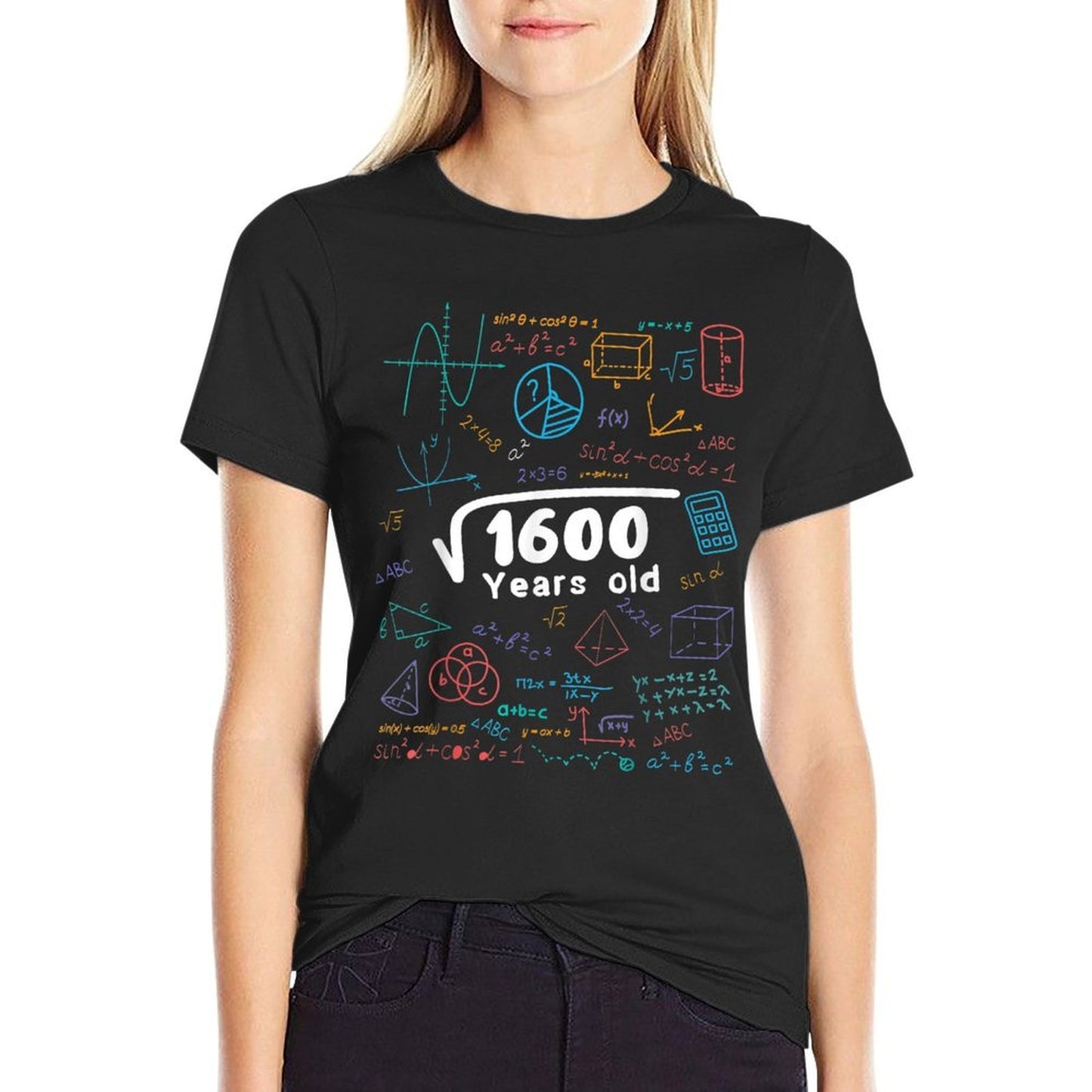 40 Year Old Men Women 40th Birthday Gift Square Root Of 1600 Lightweight T-Shirt