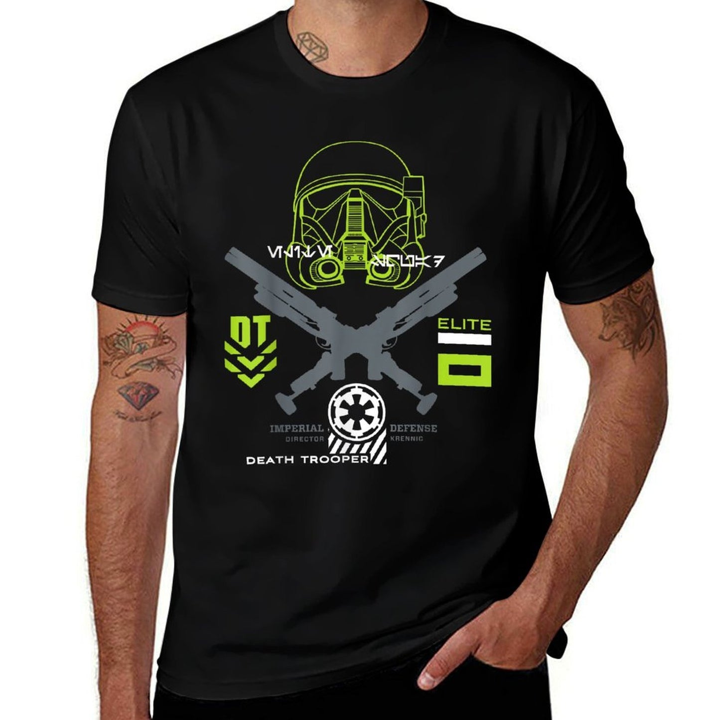 Star Wars Rogue One Death Trooper Imperial Defense Fade-proof Color T-Shirt
