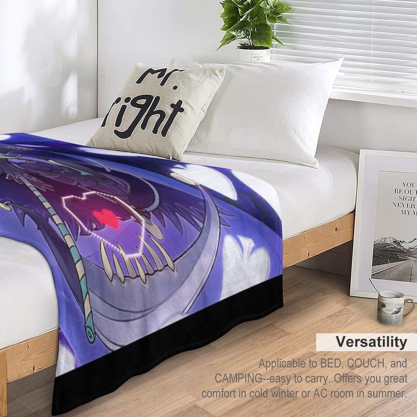 Deltarune - Jevil Quick-dry Throw Blanket